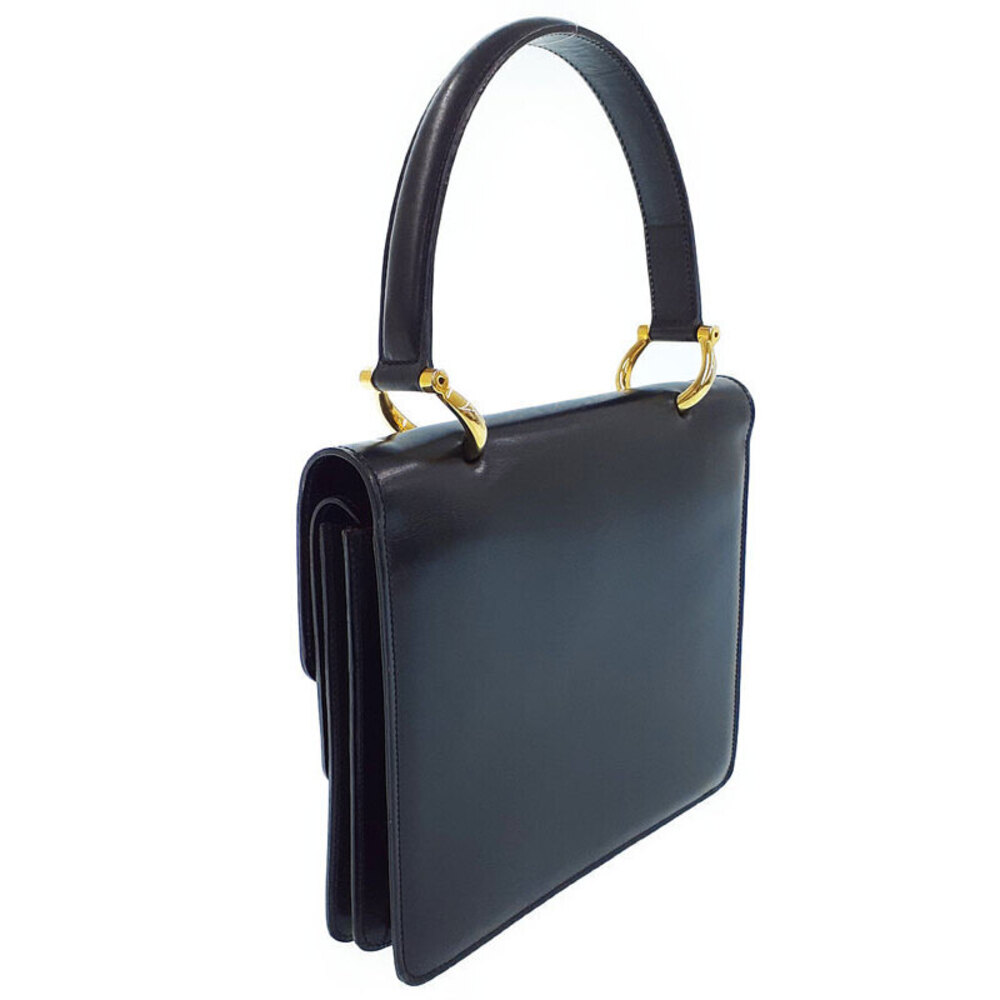 Celine Black Leather Top Handle Bag - Picture 2 of 9
